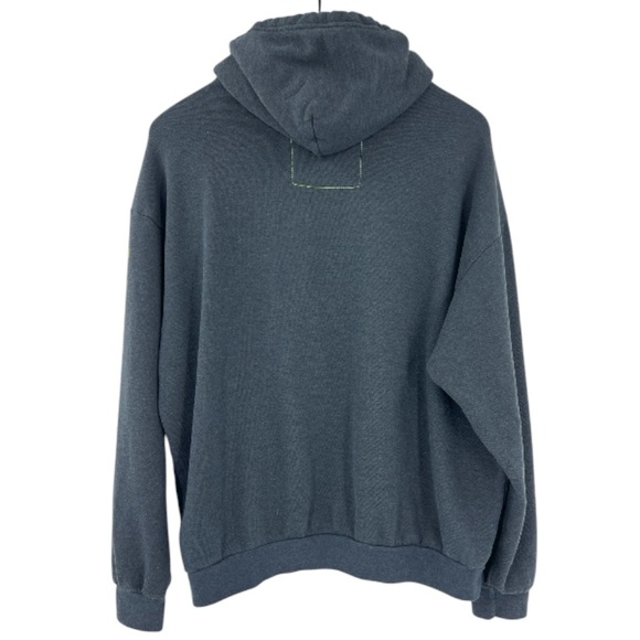 AVIATOR MEN’S NATION RELAXED PULLOVER CHARCOAL HOODIE SZ L - Picture 6 of 13